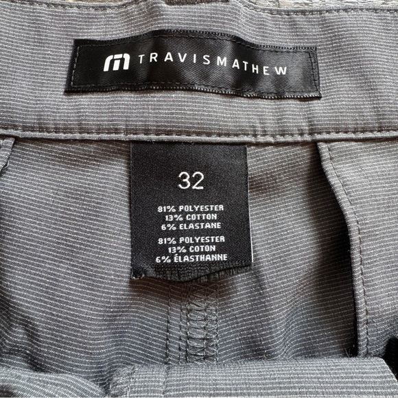 Travis Mathew Men's Gray Golf Shorts Style 1MAA672 Size 32 Preppy Athleisure - Picture 4 of 8